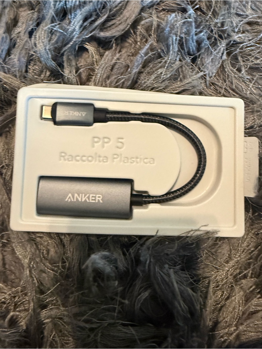 Anker Gray USB-C to 3.5mm Audio Adapter